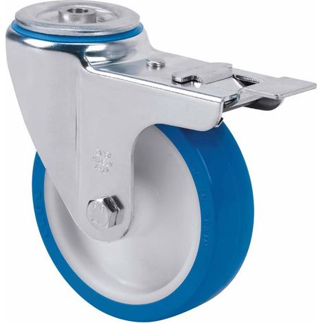 rueda giratora aguj.m12 fr.inox.20zvlifd125-poa poliamix bl.-poliur.azul liso