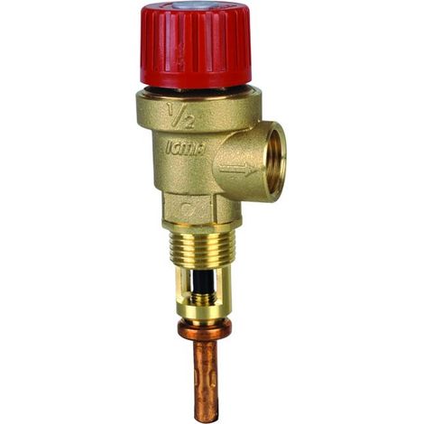 Valvola di sicurezza temperatura e pressione a membrana3/4"-25Kw-3bar-100°c