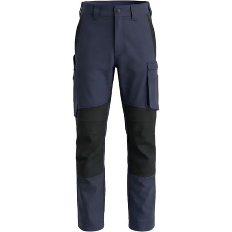 Pantalon de travail BoSafety TR-combo, coton, élastique, bleu marine, taille 52 (1/4)