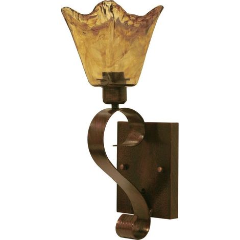 Lanterne murale métal bronze antique E27 méditerranéenne Lampedusa