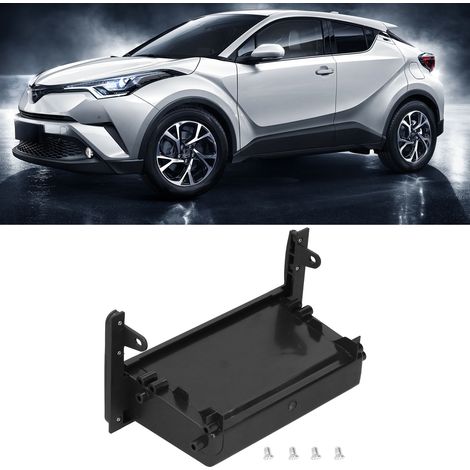 Kit de montage radio DIN unique avec cadre de panneau audio et boîte de rangement pour voiture