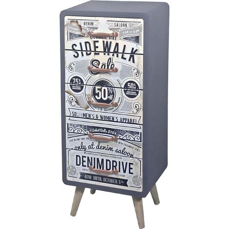 Petit Meuble déco en bois 76 cm (1/3)