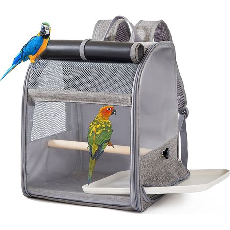 Sac De Transport Pour Oiseaux - Fenêtre Transparente Et Mesh Respirant - Pour Perroquets Pigeons Lapins - Capacité 3kg (1/5)