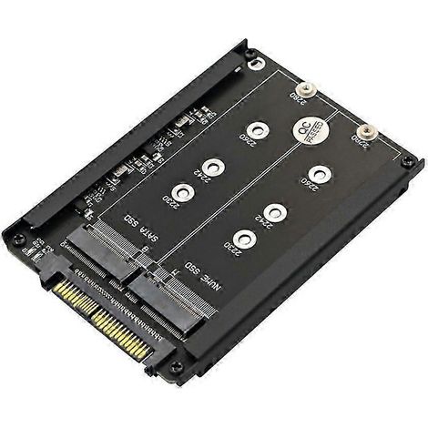 Adaptateur M.2 SSD vers U.2 SFF-8639 à clé B+M, convertisseur NVMe SATA SSD vers PCIe 3.0, compatible avec les ordinateurs de bureau, excellente qualité de transfert de données. (1/5)