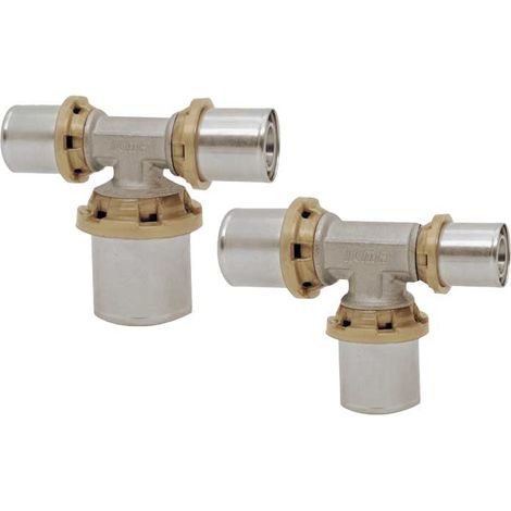 TEE RIDOTTO A PRESSARE PER TUBO MULTISTRATO ICMA Ø32 x Ø16 x Ø32