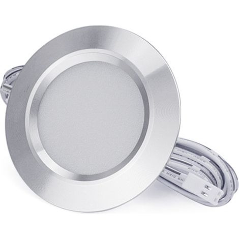 Éclairage LED ultra-mince intégré pour vitrine, mini éclairage rond pour vitrine, éclairage pour placard, éclairage pour garde-robe (1/5)