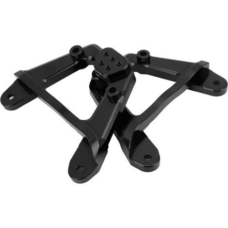 Support d'amortisseur arrière de rechange réglable en alliage d'aluminium pour Axial 1/6 SCX6 (noir) (1/5)