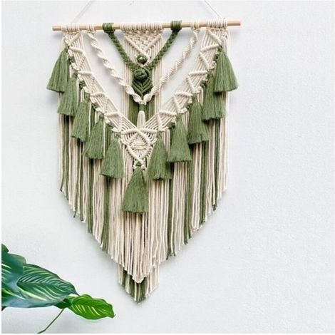 Handgewebter Makramee-Wandbehang, Boho-Ornament, wunderschöner Wandteppich für die Wohnzimmerdekoration