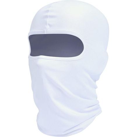 Masque de ski cagoule, protection UV, écharpe moto, écharpe d'été, blanc pour homme et femme (1/4)