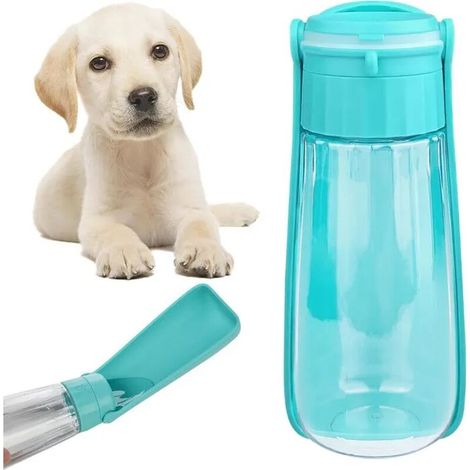 Gourde pour Chien- 550ml - Pliable - Portable - Anti-fuite (1/5)