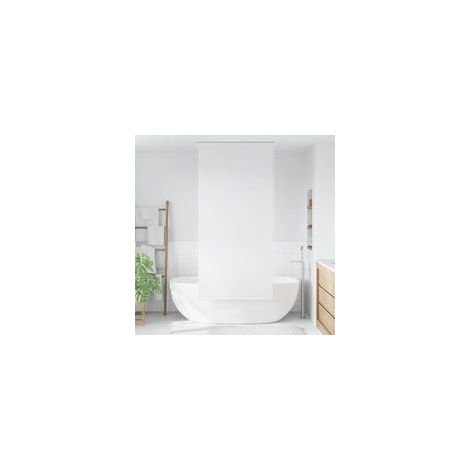 Cortina de ducha blanca de 120 x 240 cm - Crezuo (1/4)