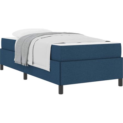 Maison Exclusive - Cama tipo Box Spring Azul 90 x 200 cm tela