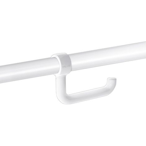 Dévidoir de papier toilette Delabie pour poignée d'appui D32-34mm Nylon blanc