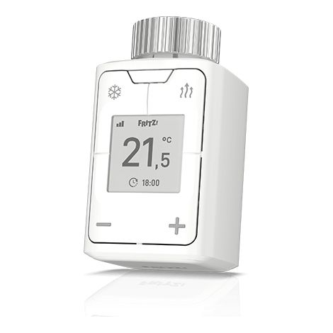 AVM FritzDECT 302 - Regulador de radiador Inteligente para la Red doméstica, para Ahorrar energía, para Todo Tipo de válvulas de radiador y FritzBox con Base DECT, FritzOS a Partir de la versión