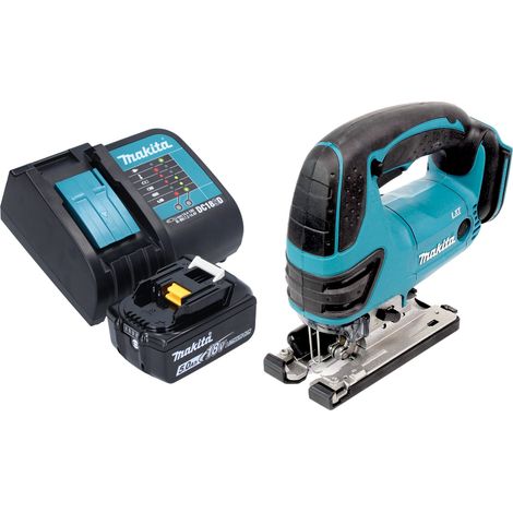 Makita DJV 180 ST1X Akku Stichsäge 18 V 135 mm + 1x Akku 5,0 Ah + Ladegerät (1/5)