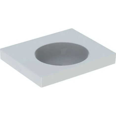 Lavabo Geberit PRECIOSA II 600x500mm senza foro rubinetto senza troppopieno we (1/2)