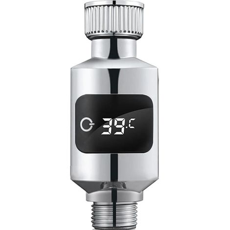 Thermomètre de douche avec capteur de précision et écran LED numérique, robinet de douche à réglage précis, capteur de température pour salle de bains (1/5)