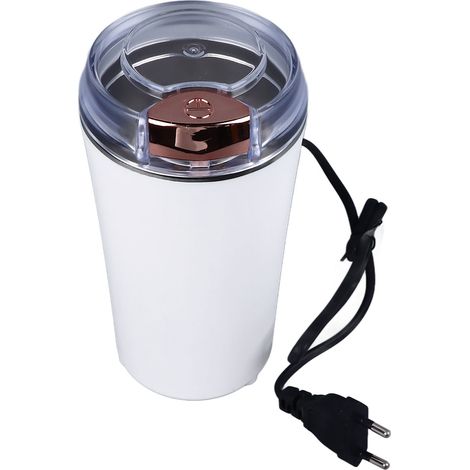 Broyeur à herbes électrique 200 W, prise UE 220 V, 6 lames, blanc, commandes tactiles, pour épices, herbes et poivre. (1/5)