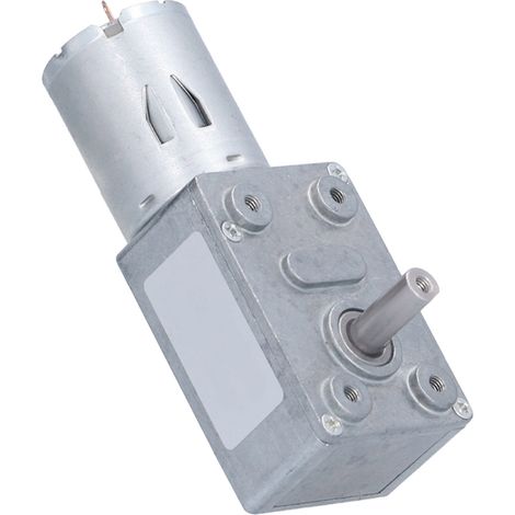 Moteur à vis sans fin turbine réducteur autobloquant accessoire mécanique 24V CC 100 tr/min (1/5)