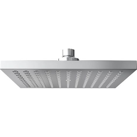 Pomme de douche orientable 20 x 20 cm en ABS chromé (1/4)