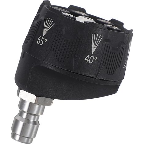 Buse de nettoyeur haute pression pour machines de nettoyage - Buse à jet plat polyvalente pour un nettoyage efficace - Noir (1/5)