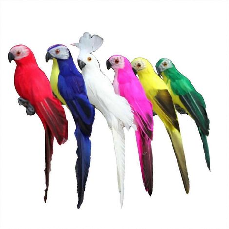 Perroquet artificiel fait main, accessoire de décoration pour jardin (1/5)