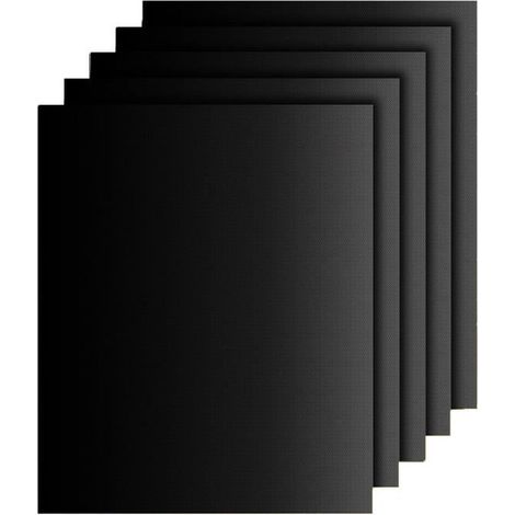 Lot de 5 plaques de cuisson antiadhésives réutilisables pour barbecues électriques et à gaz. Élément chauffant inclus. (1/4)