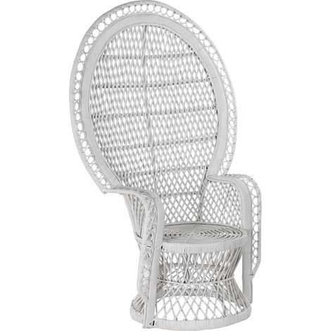 Ratan -Stuhl 97x66x144 Emmanuele White Ratan Material Multicolor -Farbfamilien -Sessel und Sessel Details (1/5)