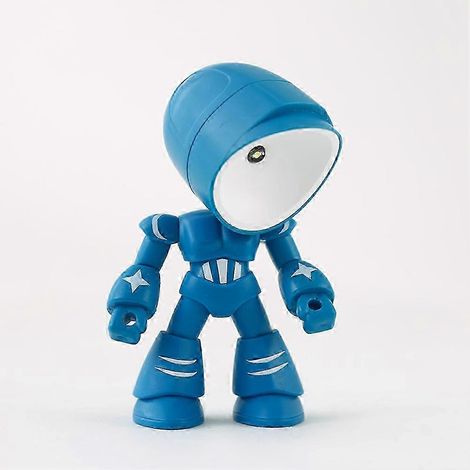 Lampe de nuit LED Mini Robots, motif robot solitaire, dessin animé mignon, pour chambre d'enfant ou décoration intérieure (1/5)