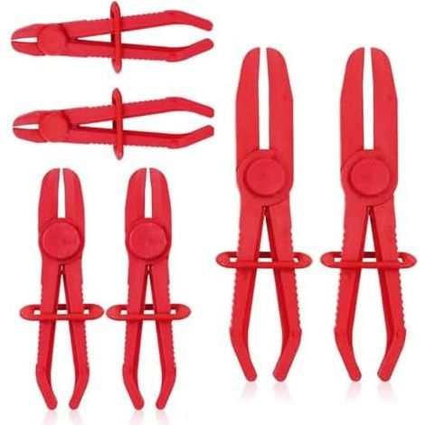 Pipe Clamping Pliers, 6-Piece Pipe Clamping Set, 3 Sizes of Pliers, Pliers with Locking Ring, for Sealing Oil Pipes - (1/5)