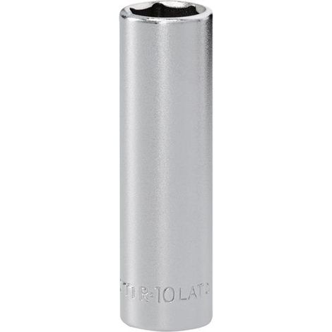 Facom R.10LAT 6-Point Deep Socket 1/4in Drive 10mm - Chrome Va... (1/2)