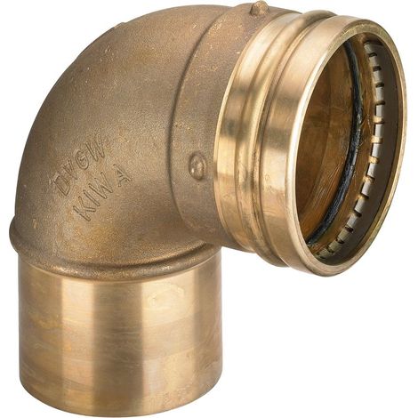 Viega Sanpress Bogen I/A 90 Grad mit SC-Contur 2216.1LF, labs-frei, d. 54mm, Rotguss