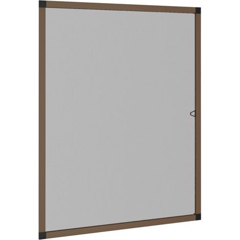 Moustiquaire pour fenêtres Marron 80x100 cm