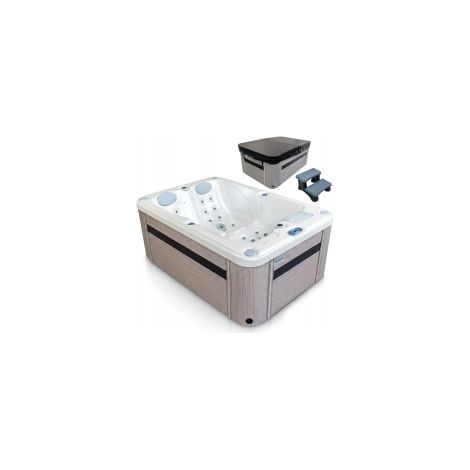 MOSSA VL-2P-PRO-PW-LB-Z Outdoor-Spa für 2 Personen - 50 Düsen - 600 L (1/5)