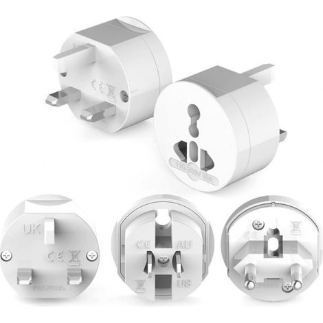 Adaptateur pour prises internationales de 125V 6A à 250V 13A 16  modes
