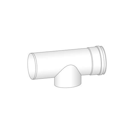 Pièce en T ProGasPP DW conc. ø110/150mm pour révision