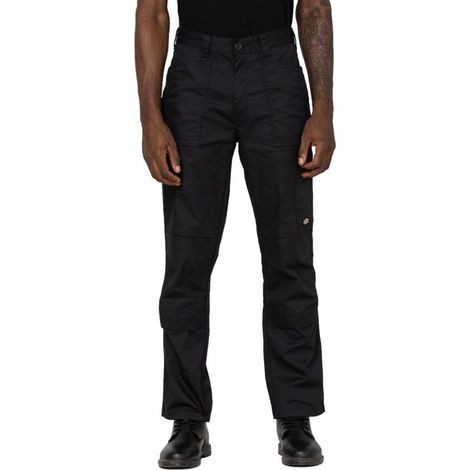 Pantaloni da lavoro multitasche Dickies ACTION FLEX con tasche per ginocchiere Nero 40 (1/5)