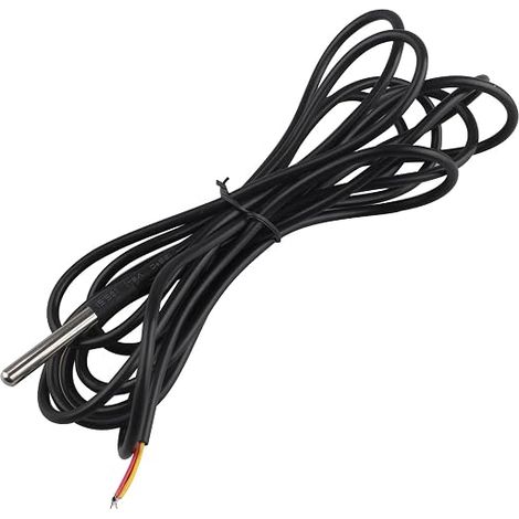 Sonde étanche capteur de température 18B20, permettant de mesurer une température de -55 à + 125 °C - Longueur de câble : 3 m (1/3)