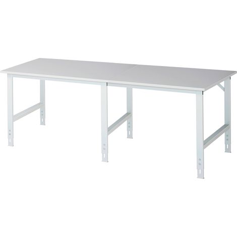 Rau Arbeitstisch Tom höhenverstellbar, B2500xT1000xH760-1080mm, M-Platte-22mm