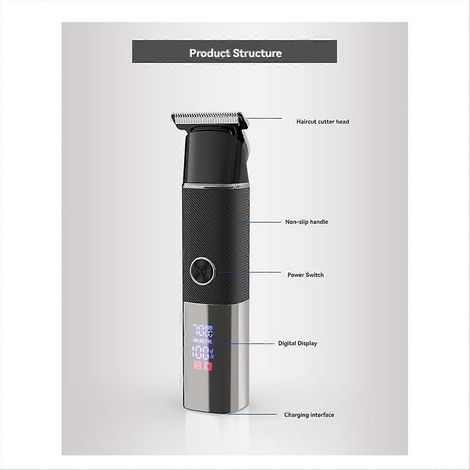 Tondeuse électrique pour poils pubiens masculins - Appareil de toilettage corporel polyvalent (1/5)