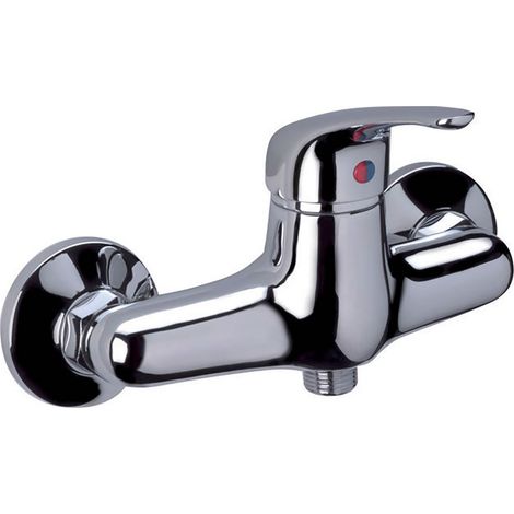 Miscelatore monocomando esterno doccia europa in ottone colore cromato bagno confezione 1