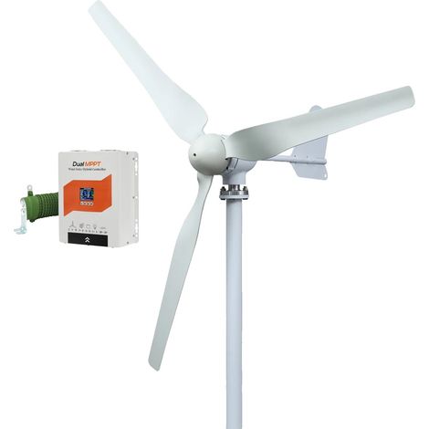 Generador de turbina eólica, uso eficiente de la energía, construcción duradera, con Super Control-a, 5000 W-c, 12 V-a (1/2)