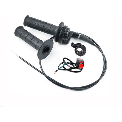Accessoires pour motos tout-terrain/quads/motos de plage 50-250 cm³ : poignée d'accélérateur, trappe à carburant, selle, câble d'accélérateur, coupe-circuit. (1/5)