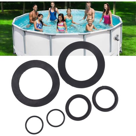 Kit de joints et rondelles de remplacement 25076RP 6PCS pour valves plongeurs de piscine Intex - Matériau en caoutchouc durable (1/5)
