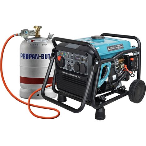 Könner & Söhnen – Groupe électrogène portable 4000 W essence – Démarrage électrique – Autonomie jusqu'à 8 heures – Niveau sonore 70 dB – Onde sinusoïdale pure (1/8)