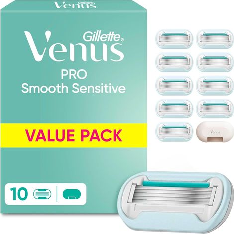 Gillette Venus Pro Smooth Sensitive Rasierklinge, 10er-Pack
