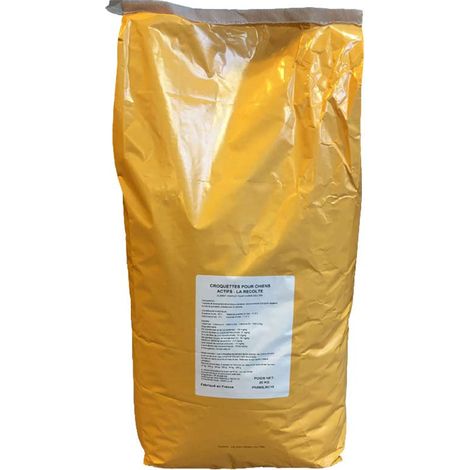 Croquettes pour chiens actifs 20 kg – Aliment complet riche en protéines – Pour chiens sportifs et énergétiques – Fabriquées en France