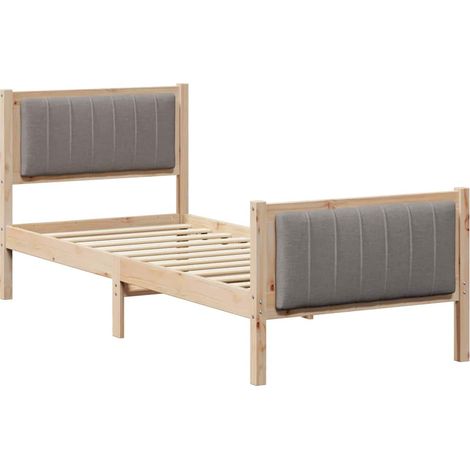 Maison Exclusive - Struttura del Letto con testiera Marrone e taupe 80 x 200 cm (1/5)