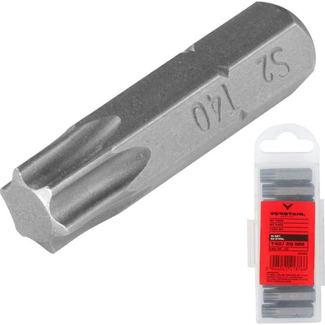 Jeu d'embouts Torx 6 pcs Embout de tournevis T20 x 25mm Vorstahl (1/5)