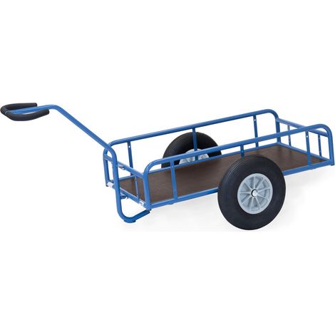 Fetra Handwagen mit Geländer und Polyurethanbereifung 1145x545mm